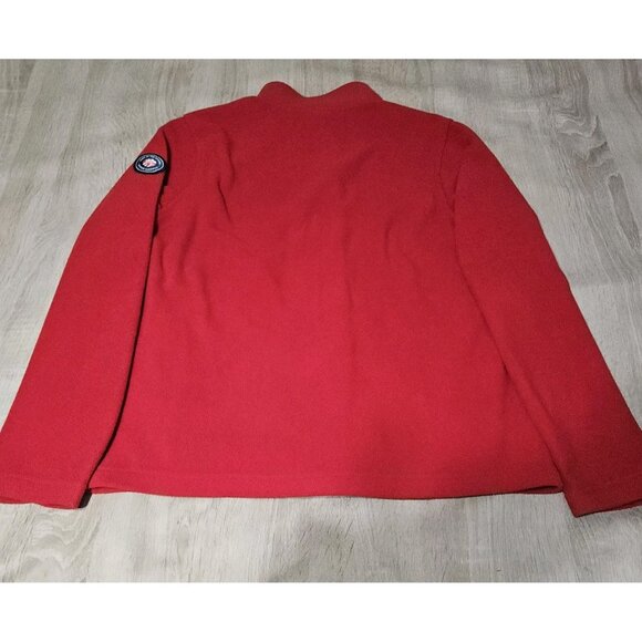 Chik Fil A Red Full Zip Team Fleece Jacket Size M  Unisex Oobe Workwear Employee - Picture 3 of 7
